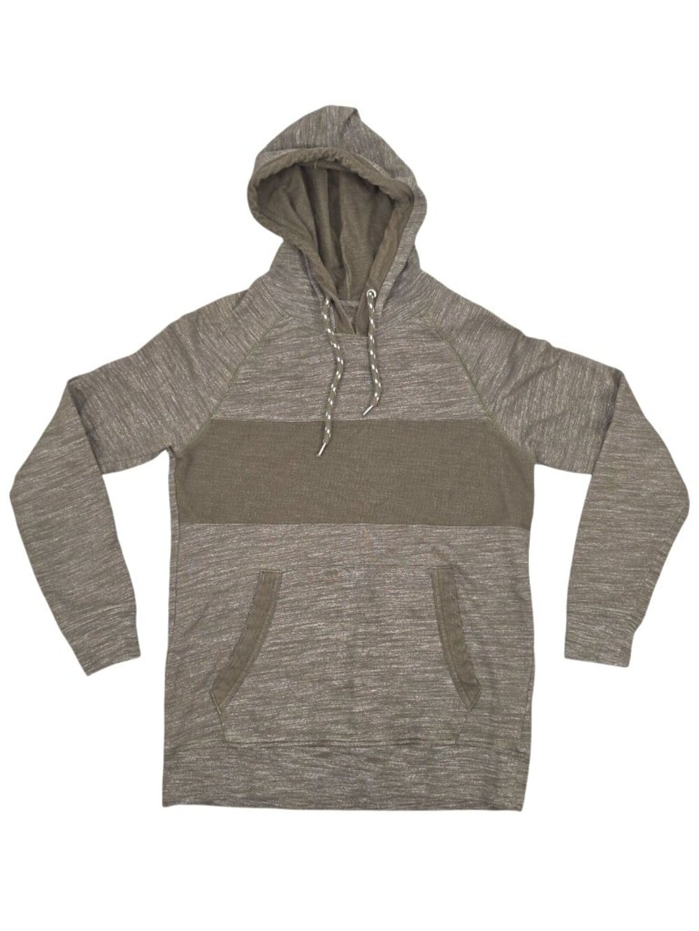 Men's Buckle BKE Olive Army Green Hoodie Sweatshirt Pull Over Small Heathered